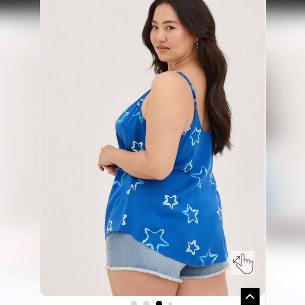 Torrid Ava Stretch Challis Cami Size 3 - Picture 9 of 9